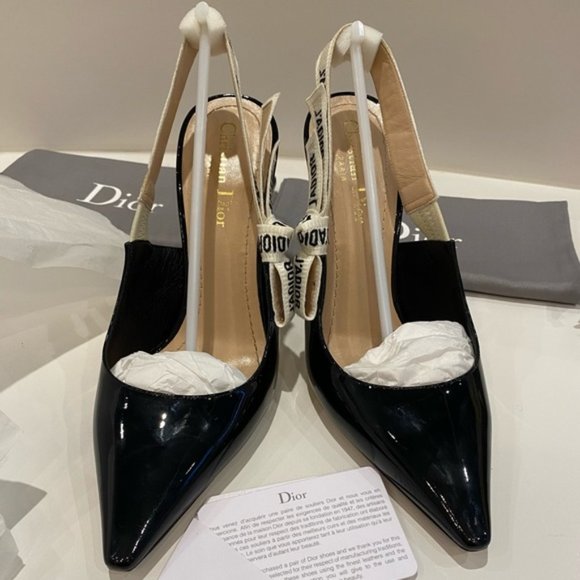 J’Dior slingback patent 10cm heels size 39 - Picture 1 of 6